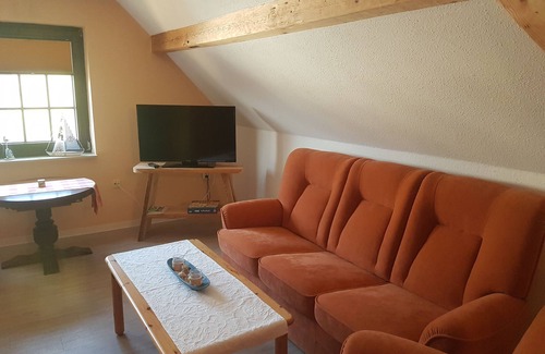 Wieck auf dem Darss Apartamento | Room for 2 pers. with breakfast in the in-house restaurant - Red room