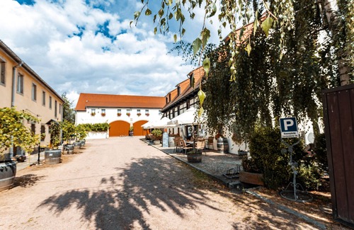 Soernewitz Apartamento | Habitación 'Im Weinrestaurant 5' con jardín compartido y Wi-Fi