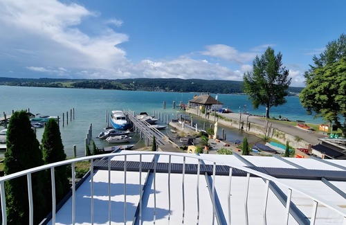Reichenau Apartamento | Habitación 'Mit Seeblick Und Balkon' con vistas al lago, terraza compartida y Wi-Fi