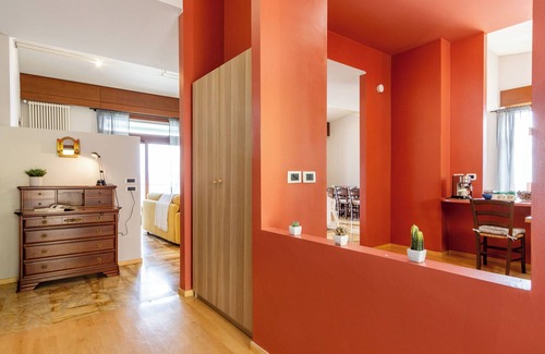 Montevecchia Apartamento | Habitación 'Stanza Miele' con vistas a la montaña, terraza compartida y Wi-Fi