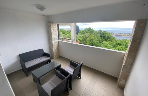 Municipality of Omisalj Casa | Room-studio Melissa With Terrace and sea