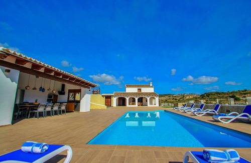 Teulada Villa | Rosalia - holiday home with panoramic view and private pool in Teluda