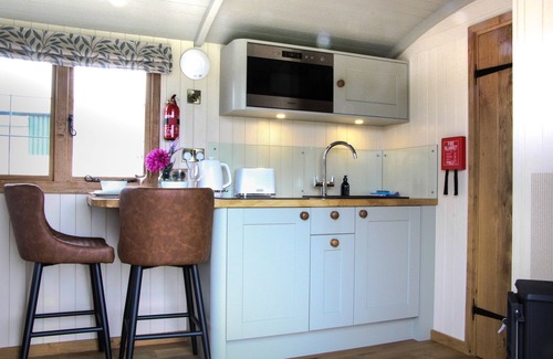 St Harmon Cabaña | Rose - a shepherds hut that sleeps 2 guests in 1 bedroom