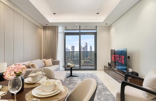 Business Bay Apartamento | Royal Vista at Nobles Tower - Luxury 4BR Apartment in Business Bay Dubai City Views -