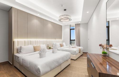 Business Bay Apartamento | Royal Vista at Nobles Tower - Luxury 4BR Apartment in Business Bay Dubai City Views -