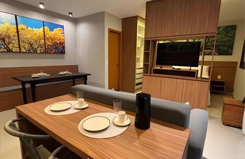 Setor Bueno Apartamento | RTM70 - Flat Alto Padrão Cozinha Completa com Varanda