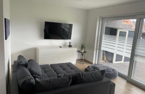 Oeding Apartamento | Ruhig gelegene EG-Neubauwohnung mit Garten, Terrasse, Insektenschutz, Einbauküche für max 7 Personen