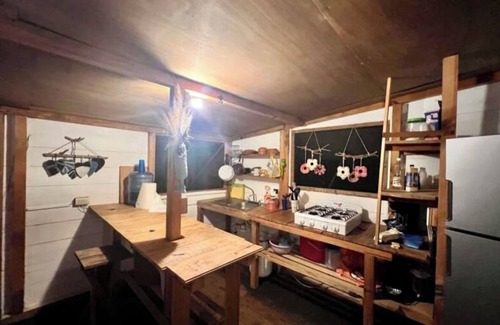 Huautlco Cabina | Cabaña rústica con vista al mar