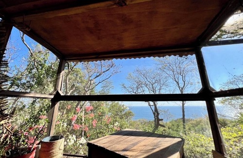 Huautlco Cabina | Cabaña rústica con vista al mar