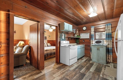 Boone County Cabina | Rustic charm/Cozy comfort-1-bedroom cabin/Ozark view nestled by Bull Shoals Lake