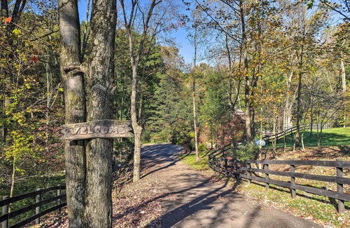Dundee Cabaña | Rustic Dundee Log Cabin w/ Hot Tub & Forest Views!