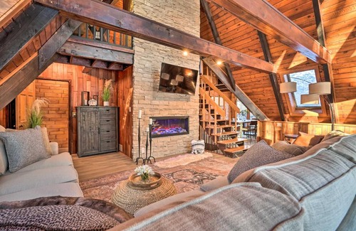 LaFayette Casa | Rustic LaFayette A-Frame Cabin with Game Room!