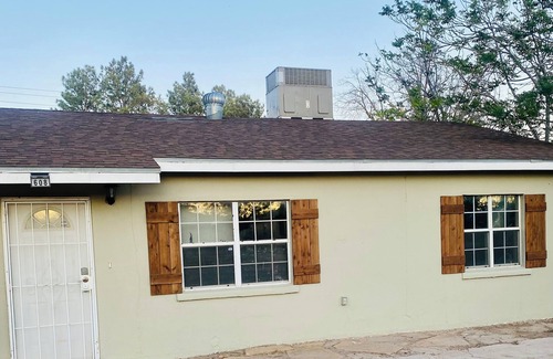 Carlsbad Casa | Charming 2BR Rustic Retreat: Wi-Fi, Central Air, Fully Stocked for Comfort