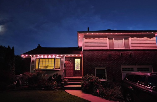 Old Bethpage Casa | Ryder cup 3-bedroom house pool hot tub AC in Plainview off greenbelt path