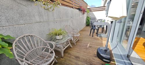 Sabaris Apartamento | Sabaris, Baiona, apartamento con terraza