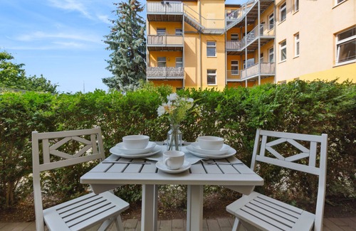 Sudenburg Apartamento | Sagegarden - Terrasse - Waschtrockner