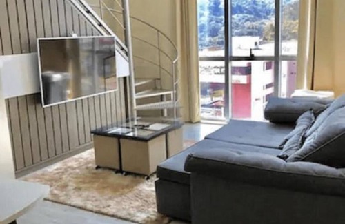 Centro Casa | Saint Sebastian Flat 615 - Com Hidro! até 4 Pessoas, Duplex, no Centro
