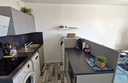 Saint-Georges-de-Didonne Apartamento | Saint Georges de Didonne - FULL SEA VIEW for this STUDIO CABIN facing the beach