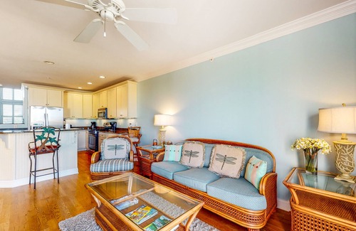 Fenwick Island Casa | Salt Meadows townhouse w/ elevator, gas fireplace & community pool and pier