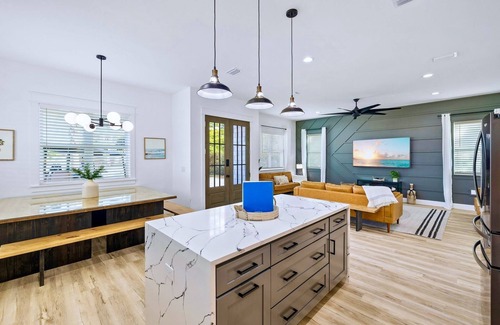 Frangista Beach Casa | Sandbar: Private beach steps away, Heated pool & hot tub, Golf cart, Game room