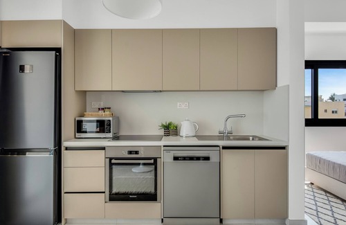 Agios Athanasios Apartamento | Sanders Elgio - Adorable estudio con balcón