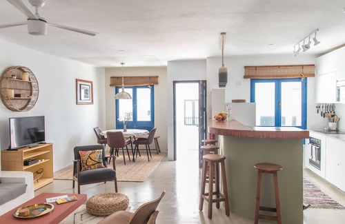 Caleta de Famara Apartamento | Casa Sandy Bay con azotea privada y vistas al mar