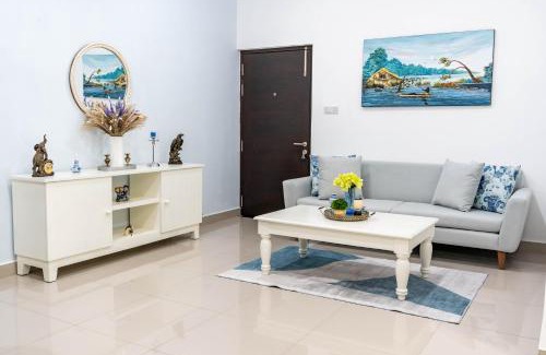 Negombo Apartamento | Santorini 3BR Resort Apartment Pool & Gym