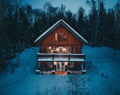 Notre-Dame-de-la-Merci Chalet De Esquí | Sara Architect Cabin, Spa, Sauna & Hiking