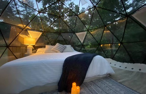 Saratoga Alquiler De RV | Saratoga Redwood Dome Tents