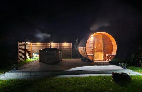 Gorklo Casa | Sauna balia - Nowa Osada Domki przy plaży - całoroczne domki na Mazurach