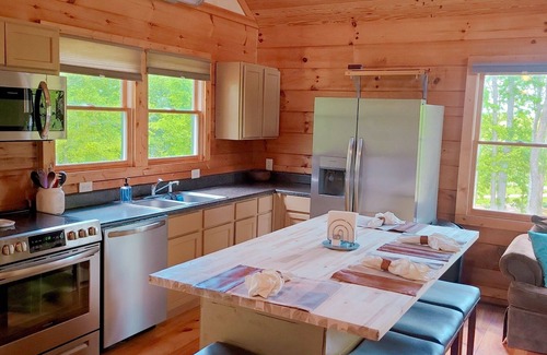 Olivehill Cabina | Scenic Hilltop Cabin on TN River w Firepit, Grill, WIFI, Full Kitchen, H2O views