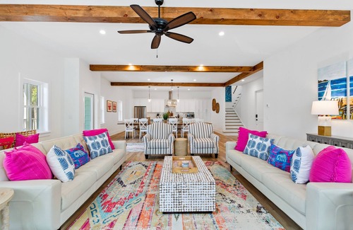 Folly Beach Casa | Sea Breeze Collection: Spacious 15BR Retreat Steps from Folly Beach!