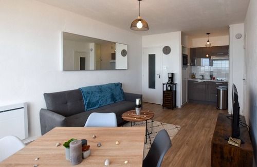 Saint-Hilaire-de-Riez Apartamento | Sea-facing apartment - garage included