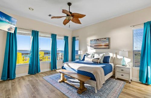 Port Bolivar Casa | Sea Height Spacious 4BR Getaway! Gulf Views & Gameroom Fun