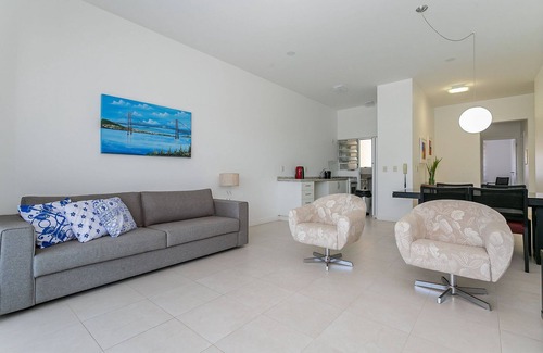 Santinho Apartamento | SEA VIEW | Balcony with BBQ Grill #CSA02