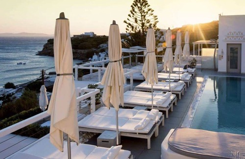 Agios Stefanos Apartamento | Boho Junior Suite with Plunge Pool & Sea View