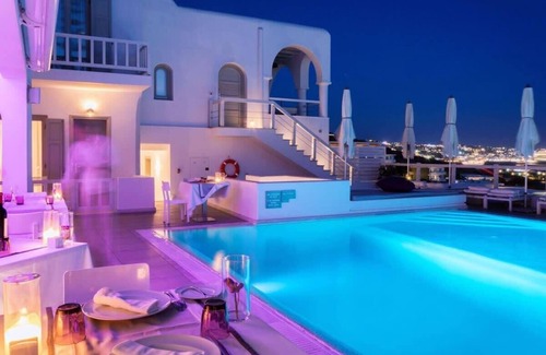 Agios Stefanos Apartamento | Boho Junior Suite with Plunge Pool & Sea View