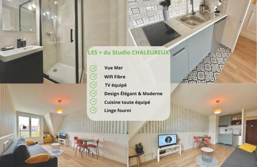 Villers-sur-Mer Apartamento | Sea view Studio, fully-equipped, TV & WiFi