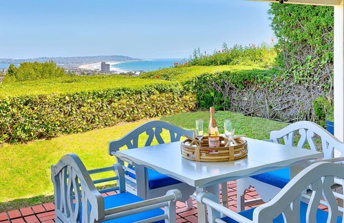La Jolla Mesa Casa | Seaclusion: 3BB-2BA Alquiler de vacaciones con vista al mar ubicado sobre el Pacífico en una tranquila calle sin salida