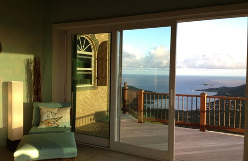 Maho Bay Quarter Villa | Seaclusion - St. John: Vistas panorámicas del océano Amanecer y atardecer - En la cima del Pico Ajax