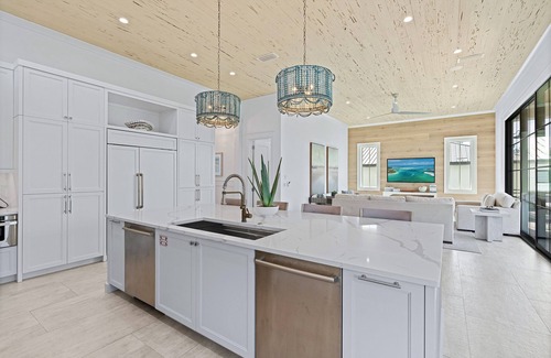 Frangista Beach Casa | Seas the Day: Private Beach, Ocean Views, Pool & Hot tub, Golf Cart, Game Room