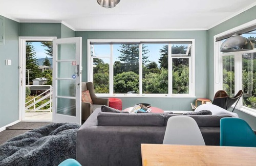 Waikanae Cabaña | Casa junto al mar - Playa de Waikanae Bach