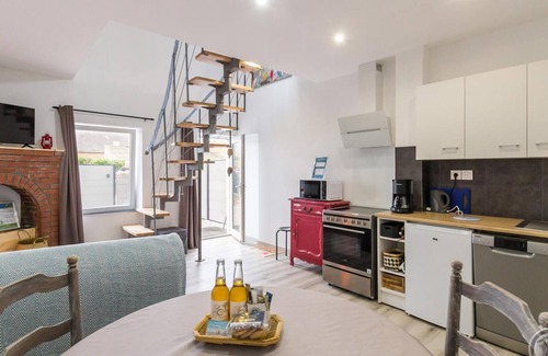 Saint-Marcouf Cabaña | Casa junto al mar con balcón, aparcamiento y WiFi