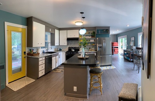 Bemus Point Casa | Secluded Chautauqua Lake House, private dock & beach, short stroll to town!