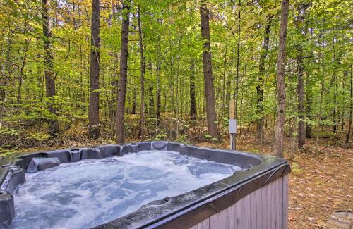 Conway Casa | Secluded Conway Home with Theater Room and Hot Tub!