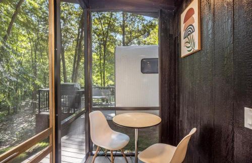 Sears Casa | Secluded Modern Tiny House with Wood-Fired Hot Tub Near Trails in Sears, Michigan