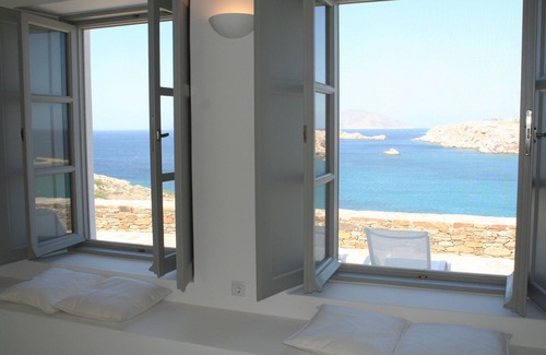 Ios Town Villa | Villa privada aislada, vistas al mar y puestas de sol, excelente ubicación