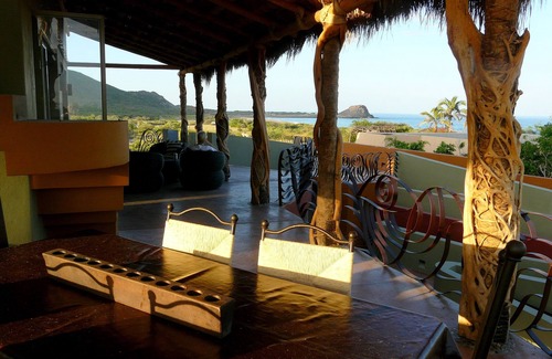 Cabo Pulmo Casa | Casa del segundo piso con vista panorámica al mar