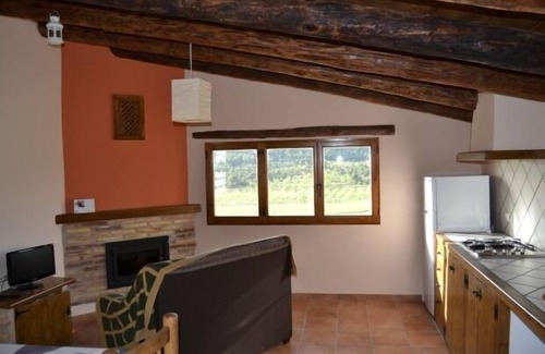 Penarroya de Tastavins Cabaña | Casa rural (alquiler íntegro) Mas de Salvador para 4 personas. LA SALA
