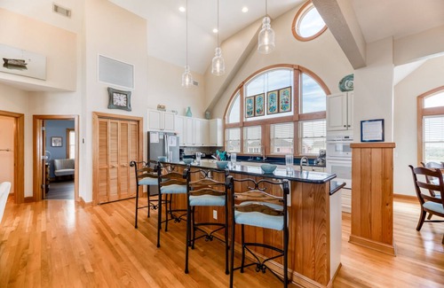 Ocean Isle Estates Casa | Semi oceanfront Avon home w/ private pool, hot tub, elevator, & rec room!